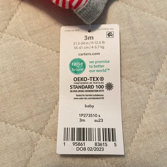 NWT Carter’s July 4th unisex romper - Picture 3 of 3